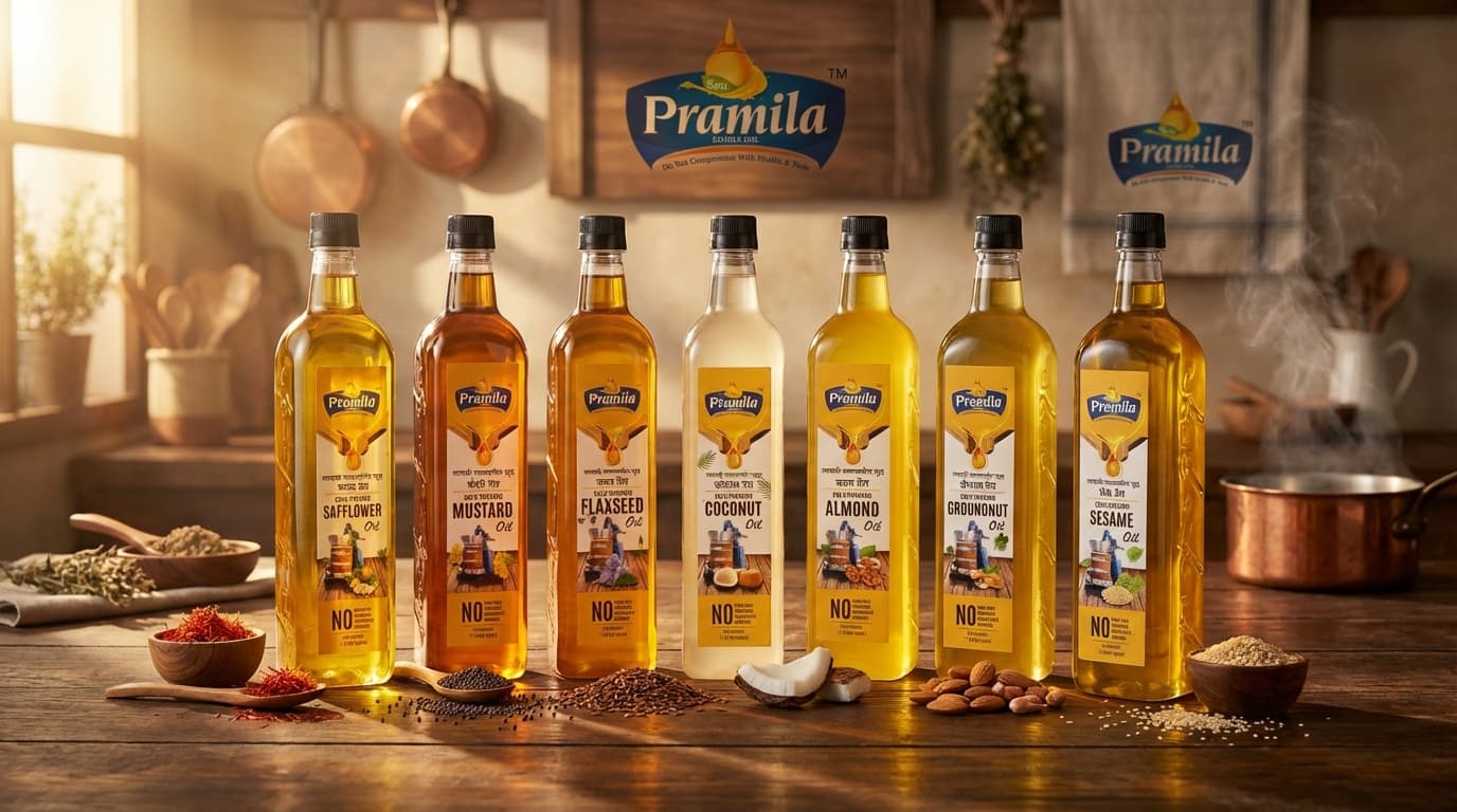 Sau Pramila cold-pressed oils collection